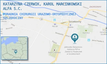 PORADNIA CHIRURGII URAZOWO-ORTOPEDYCZNEJ - ALFA CZERWIK MARCINKOWSKI SPÓŁKA KOMANDYTOWA - AL. JANA PAWŁA II 6,  SZCZEKOCINY