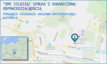 PORADNIA CHIRURGII URAZOWO-ORTOPEDYCZNEJ - "EMC SILESIA" SPÓŁKA Z OGRANICZONĄ ODPOWIEDZIALNOŚCIĄ - UL. MORAWA 31,  KATOWICE