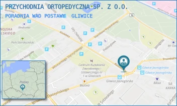 PORADNIA WAD POSTAWY - PRZYCHODNIA ORTOPEDYCZNA SP. Z O.O. - UL. KOZIELSKA 4,  GLIWICE
