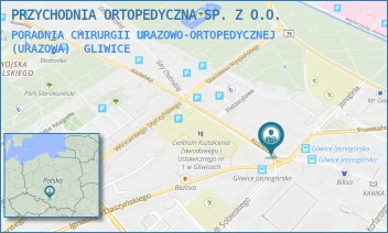 PORADNIA CHIRURGII URAZOWO-ORTOPEDYCZNEJ (URAZOWA) - PRZYCHODNIA ORTOPEDYCZNA SP. Z O.O. - UL. KOZIELSKA 4,  GLIWICE