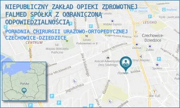 PORADNIA CHIRURGII URAZOWO-ORTOPEDYCZNEJ - NIEPUBLICZNY ZAKŁAD OPIEKI ZDROWOTNEJ FALMED SPÓŁKA Z OGRANICZONĄ ODPOWIEDZIALNOŚCIĄ - UL. KRÓTKA 4,  CZECHOWICE-DZIEDZICE