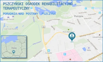 PORADNIA WAD POSTAWY - PSZCZYŃSKI OŚRODEK REHABILITACYJNO - TERAPEUTYCZNY - UL. ANTESA 1,  PSZCZYNA