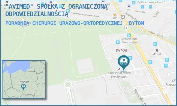 PORADNIA CHIRURGI URAZOWO-ORTOPEDYCZNEJ - "AVIMED" SPÓŁKA Z OGRANICZONĄ ODPOWIEDZIALNOŚCIĄ - UL. PL. ŻEROMSKIEGO 1,  BYTOM