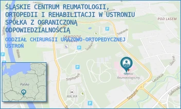 ODDZIAŁ CHIRURGII URAZOWO-ORTOPEDYCZNEJ - ŚLĄSKIE CENTRUM REUMATOLOGII IM. GEN. JERZEGO ZIĘTKA W USTRONIU SPÓŁKA Z OGRANICZONĄ ODPOWIEDZIALNOŚCIĄ - UL. SZPITALNA 11,  USTROŃ