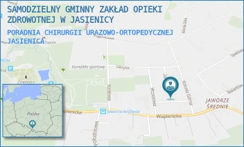 PORADNIA CHIRURGII URAZOWO-ORTOPEDYCZNEJ - SAMODZIELNY GMINNY ZAKŁAD OPIEKI ZDROWOTNEJ W JASIENICY - UL. ZDROWOTNA 4,  JASIENICA