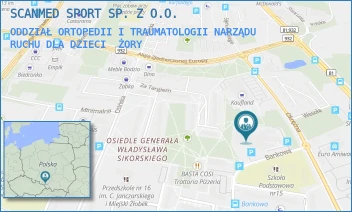 ODDZIAŁ ORTOPEDII I TRAUMATOLOGII NARZĄDU RUCHU DLA DZIECI - SCANMED SPORT SP. Z O.O. - UL. BANKOWA 2,  ŻORY