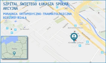 PORADNIA ORTOPEDYCZNO-TRAUMATOLOGICZNA - SZPITAL ŚWIĘTEGO ŁUKASZA SPÓŁKA AKCYJNA - UL. BYSTRZAŃSKA 94B,  BIELSKO-BIAŁA