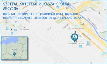 ODDZIAŁ ORTOPEDII I TRAUMATOLOGII NARZĄDU RUCHU - LECZENIE JEDNEGO DNIA - SZPITAL ŚWIĘTEGO ŁUKASZA SPÓŁKA AKCYJNA - UL. BYSTRZAŃSKA 94B,  BIELSKO-BIAŁA