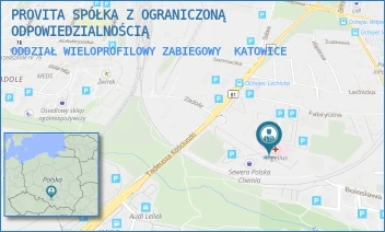 ODDZIAŁ WIELOPROFILOWY ZABIEGOWY - PROVITA SPÓŁKA Z OGRANICZONĄ ODPOWIEDZIALNOŚCIĄ - UL. FABRYCZNA 13D,  KATOWICE