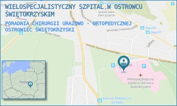 PORADNIA CHIRURGII URAZOWO - ORTOPEDYCZNEJ - WIELOSPECJALISTYCZNY SZPITAL W OSTROWCU ŚWIĘTOKRZYSKIM - SZYMANOWSKIEGO 11,  OSTROWIEC ŚWIĘTOKRZYSKI