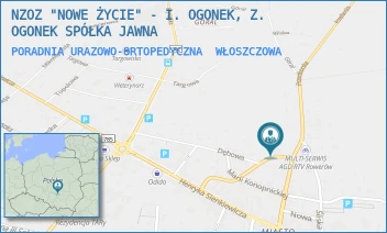 PORADNIA URAZOWO-ORTOPEDYCZNA - NZOZ "NOWE ŻYCIE" - I. OGONEK, Z. OGONEK SPÓŁKA JAWNA - MLECZARSKA 11,  WŁOSZCZOWA