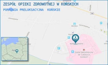 PORADNIA PRELUKSACYJNA - ZESPÓŁ OPIEKI ZDROWOTNEJ W KOŃSKICH - GIMNAZJALNA 41B,  KOŃSKIE
