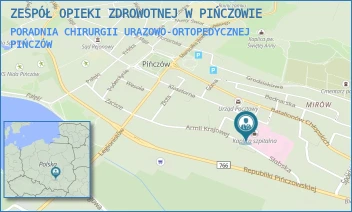 PORADNIA CHIRURGII URAZOWO-ORTOPEDYCZNEJ - ZESPÓŁ OPIEKI ZDROWOTNEJ W PIŃCZOWIE - ARMII KRAJOWEJ 22,  PIŃCZÓW