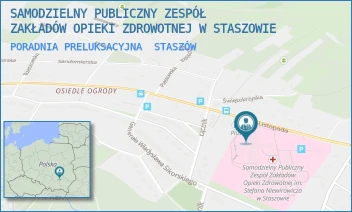 PORADNIA PRELUKSACYJNA - SAMODZIELNY PUBLICZNY ZESPÓŁ ZAKŁADÓW OPIEKI ZDROWOTNEJ W STASZOWIE - 11 LISTOPADA 78,  STASZÓW