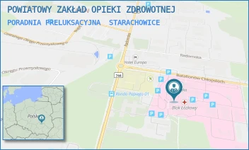PORADNIA PRELUKSACYJNA - POWIATOWY ZAKŁAD OPIEKI ZDROWOTNEJ - BATALIONÓW CHŁOPSKICH 6,  STARACHOWICE