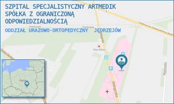 ODDZIAŁ URAZOWO-ORTOPEDYCZNY - SZPITAL SPECJALISTYCZNY ARTMEDIK SPÓŁKA Z OGRANICZONĄ ODPOWIEDZIALNOŚCIĄ - MAŁOGOSKA 25,  JĘDRZEJÓW