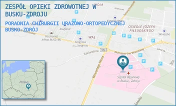 PORADNIA CHIRURGII URAZOWO-ORTOPEDYCZNEJ - ZESPÓŁ OPIEKI ZDROWOTNEJ W BUSKU-ZDROJU - BOHATERÓW WARSZAWY 67,  BUSKO-ZDRÓJ