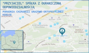 PORADNIA CHIRURGII URAZOWO-ORTOPEDYCZNEJ - "PRZYJACIEL" SPÓŁKA Z OGRANICZONĄ ODPOWIEDZIALNOŚCIĄ - OS NA STOKU 63A,  KIELCE
