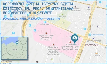 PORADNIA PRELUKSACYJNA - WOJEWÓDZKI SPECJALISTYCZNY SZPITAL DZIECIĘCY IM. PROF. DR STANISŁAWA POPOWSKIEGO W OLSZTYNIE - ŻOŁNIERSKA 18 A,  OLSZTYN