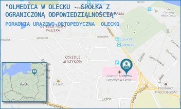 PORADNIA URAZOWO-ORTOPEDYCZNA - "OLMEDICA W OLECKU - SPÓŁKA Z OGRANICZONĄ ODPOWIEDZIALNOŚCIĄ" - GOŁDAPSKA 1,  OLECKO