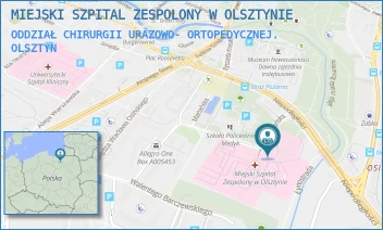 ODDZIAŁ CHIRURGII URAZOWO- ORTOPEDYCZNEJ. - MIEJSKI SZPITAL ZESPOLONY W OLSZTYNIE - NIEPODLEGŁOŚCI 44,  OLSZTYN