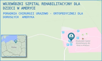 PORADNIA CHIRURGII URAZOWO - ORTOPEDYCZNEJ DLA DOROSŁYCH - WOJEWÓDZKI SZPITAL REHABILITACYJNY DLA DZIECI W AMERYCE - 21,  AMERYKA