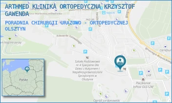 PORADNIA CHIRURGII URAZOWO - ORTOPEDYCZNEJ - ARTHMED KLINIKA ORTOPEDYCZNA KRZYSZTOF GAWENDA - BARCZA 48/8L,  OLSZTYN