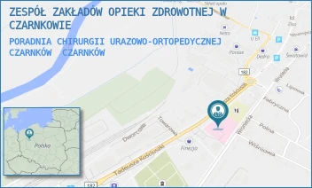 PORADNIA CHIRURGII URAZOWO-ORTOPEDYCZNEJ CZARNKÓW - ZESPÓŁ ZAKŁADÓW OPIEKI ZDROWOTNEJ W CZARNKOWIE - KOŚCIUSZKI 94,  CZARNKÓW