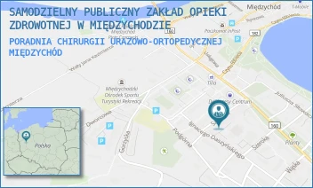 PORADNIA CHIRURGII URAZOWO-ORTOPEDYCZNEJ - SAMODZIELNY PUBLICZNY ZAKŁAD OPIEKI ZDROWOTNEJ W MIĘDZYCHODZIE - SZPITALNA 10,  MIĘDZYCHÓD