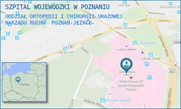 ODDZIAŁ ORTOPEDII I CHIRURGII URAZOWEJ NARZĄDU RUCHU - SZPITAL WOJEWÓDZKI W POZNANIU - JURASZÓW 7-19,  POZNAŃ-JEŻYCE