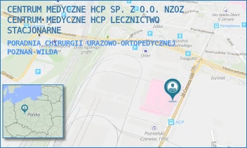 PORADNIA CHIRURGII URAZOWO-ORTOPEDYCZNEJ - CENTRUM MEDYCZNE HCP SPÓŁKA Z O.O. NZOZ CENTRUM MEDYCZNE HCP LECZNICTWO AMBULATORYJNE - 28 CZERWCA1956 194,  POZNAŃ-WILDA