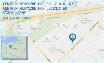 ORT LUBOŃ - CENTRUM MEDYCZNE HCP SPÓŁKA Z O.O. NZOZ CENTRUM MEDYCZNE HCP LECZNICTWO AMBULATORYJNE - LIPOWA 60,  LUBOŃ