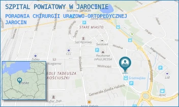 PORADNIA CHIRURGII URAZOWO-ORTOPEDYCZNEJ - SZPITAL POWIATOWY W JAROCINIE - SZPITALNA 1,  JAROCIN