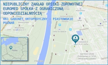 061 GABINET ORTOPEDYCZNY - PIASTOWSKIE - NIEPUBLICZNY ZAKŁAD OPIEKI ZDROWOTNEJ EUROMED SPÓŁKA Z OGRANICZONĄ ODPOWIEDZIALNOŚCIĄ - OS. PIASTOWSKIE 58,  POZNAŃ