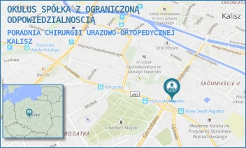 PORADNIA CHIRURGII URAZOWO-ORTOPEDYCZNEJ - OKULUS SPÓŁKA Z OGRANICZONĄ ODPOWIEDZIALNOSCIĄ - ŚRODMIEJSKA 34,  KALISZ