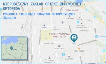 PORADNIA CHIRURGII URAZOWO-ORTOPEDYCZNEJ - NIEPUBLICZNY ZAKŁAD OPIEKI ZDROWOTNEJ - ORTOPEDA - WROCŁAWSKA 38,  JAROCIN