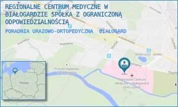 PORADNIA URAZOWO-ORTOPEDYCZNA - REGIONALNE CENTRUM MEDYCZNE W BIAŁOGARDZIE SPÓŁKA Z OGRANICZONĄ ODPOWIEDZIALNOŚCIĄ - SZPITALNA 7, BIAŁOGARD