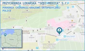 PORADNIA CHIRURGII URAZOWO-ORTOPEDYCZNEJ - PRZYCHODNIA LEKARSKA "SPEC-MEDICA" S.C. - SIEDLECKA 2A,  POLICE