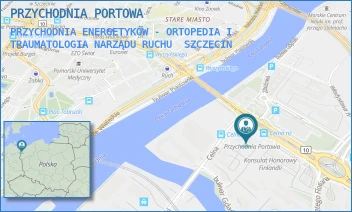 PRZYCHODNIA ENERGETYKÓW - ORTOPEDIA I TRAUMATOLOGIA NARZĄDU RUCHU - PRZYCHODNIA PORTOWA - ENERGETYKÓW 2,  SZCZECIN