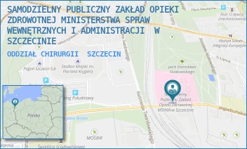 ODDZIAŁ CHIRURGII - SAMODZIELNY PUBLICZNY ZAKŁAD OPIEKI ZDROWOTNEJ MINISTERSTWA SPRAW WEWNĘTRZNYCH I ADMINISTRACJI  W SZCZECINIE - JAGIELLOŃSKA 44,  SZCZECIN