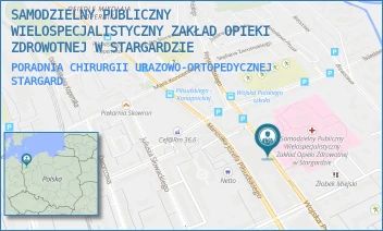 PORADNIA CHIRURGII URAZOWO-ORTOPEDYCZNEJ - SAMODZIELNY PUBLICZNY WIELOSPECJALISTYCZNY ZAKŁAD OPIEKI ZDROWOTNEJ W STARGARDZIE - WOJSKA POLSKIEGO 27,  STARGARD