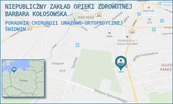 PORADNIA CHIRURGII URAZOWO-ORTOPEDYCZNEJ - NIEPUBLICZNY ZAKŁAD OPIEKI ZDROWOTNEJ BARBARA KOŁOSOWSKA - DRAWSKA 32A,  ŚWIDWIN