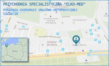 PORADNIA CHIRURGII URAZOWO-ORTOPEDYCZNEJ - PRZYCHODNIA SPECJALISTYCZNA "ELKO-MED" - KU SŁOŃCU 23/24,  SZCZECIN