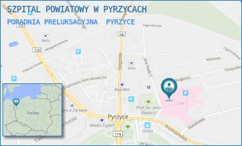 PORADNIA PRELUKSACYJNA - SZPITAL POWIATOWY W PYRZYCACH - JANA PAWŁA II 2,  PYRZYCE