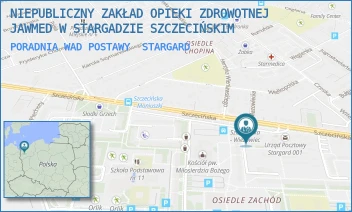 PORADNIA WAD POSTAWY - NIEPUBLICZNY ZAKŁAD OPIEKI ZDROWOTNEJ JAWMED W STARGADZIE SZCZECIŃSKIM - OSIEDLE ZACHÓD A/17,  STARGARD
