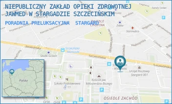 PORADNIA PRELUKSACYJNA - NIEPUBLICZNY ZAKŁAD OPIEKI ZDROWOTNEJ JAWMED W STARGADZIE SZCZECIŃSKIM - OSIEDLE ZACHÓD A/17,  STARGARD
