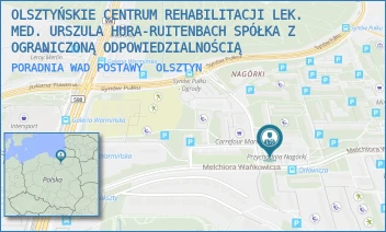 PORADNIA WAD POSTAWY - OLSZTYŃSKIE CENTRUM REHABILITACJI LEK. MED. URSZULA HURA-RUITENBACH SPÓŁKA Z OGRANICZONĄ ODPOWIEDZIALNOŚCIĄ - WAŃKOWICZA 5,  OLSZTYN