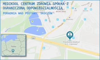 PORADNIA WAD POSTAWY - MEDIKOOL CENTRUM ZDROWIA SPÓŁKA Z OGRANICZONĄ ODPOWIEDZIALNOŚCIĄ - UL. CIĘŻAROWA 54,  SKOCZÓW