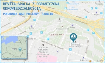 PORADNIA WAD POSTAWY - REVITA SPÓŁKA Z OGRANICZONĄ ODPOWIEDZIALNOŚCIĄ - BARTOSZA GŁOWACKIEGO 35,  LUBLIN